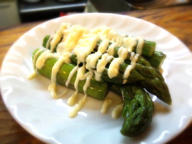 極太アスパラ。いただきましたっ!!
