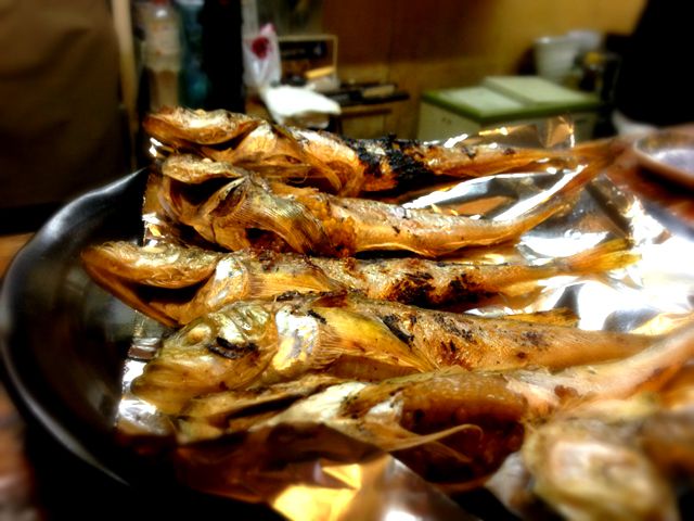 カウンターでの美味いもの。