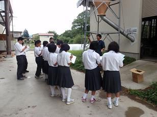 中学生の見学