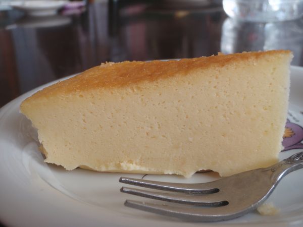 いただいた手づくりチーズケーキ