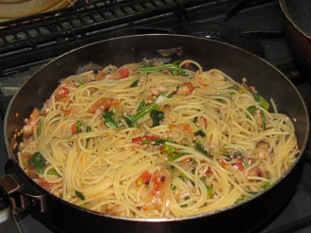 春のパスタ　（寒春バージョン）
