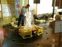 ほたるまつり　氷の彫刻