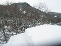 屋根の雪下ろし　～車庫～