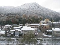 秋の雪