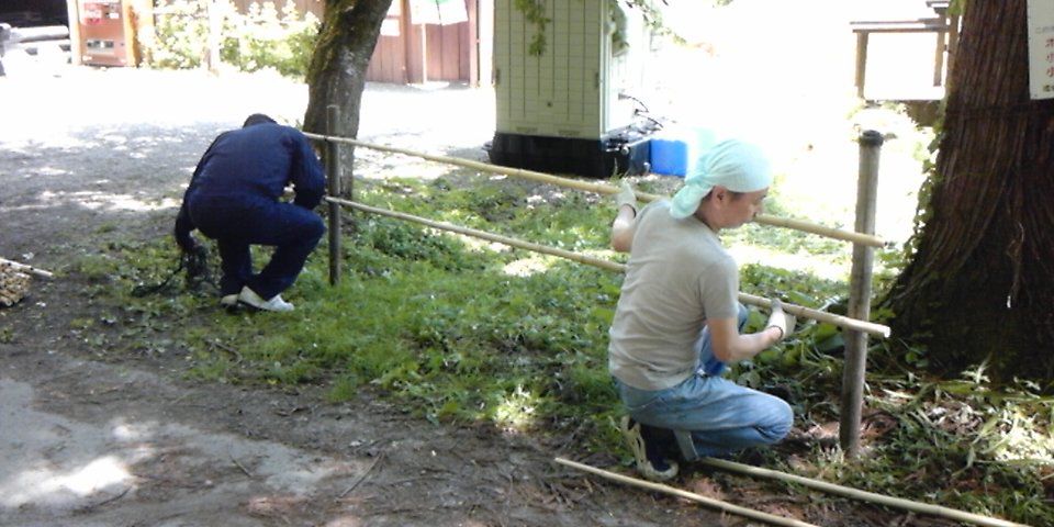 ほたるまつり　準備作業