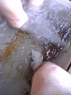おおとりは、赤湯温泉の足湯で！