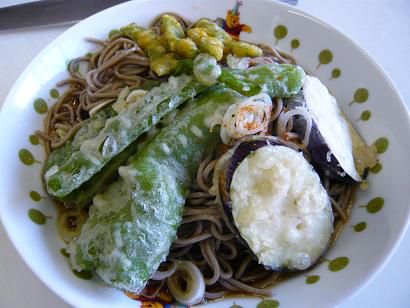 ジュアン「お賄い　てんぷら蕎麦」