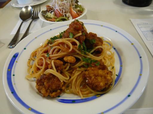 ジュアン｢ランチ　鶏のから揚げとパスタ」