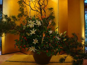 巨大生け花