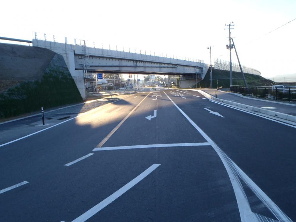 平成27年度<br>福田地区道路改良舗装工事写真（新庄市福田地内）