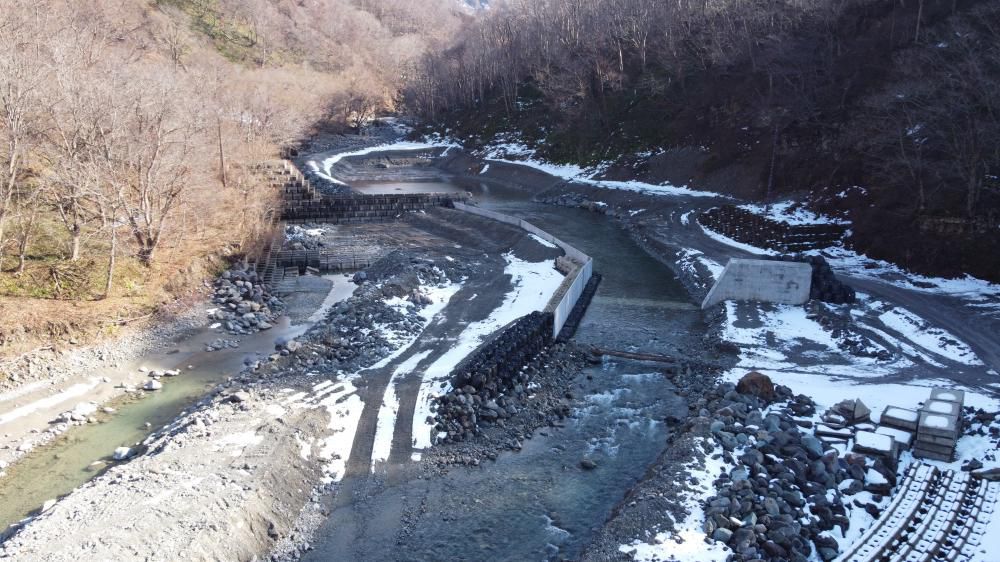 令和3年度<br>立谷沢川流域潜岩第２砂防堰堤整備工事