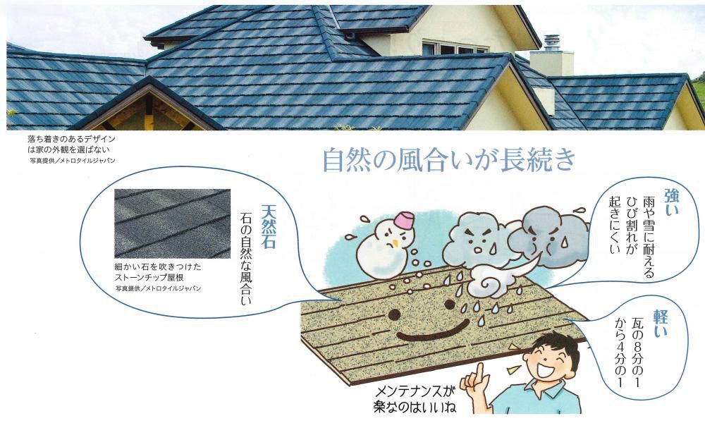 住まいの情報　～～ストーンチップ屋根～～
