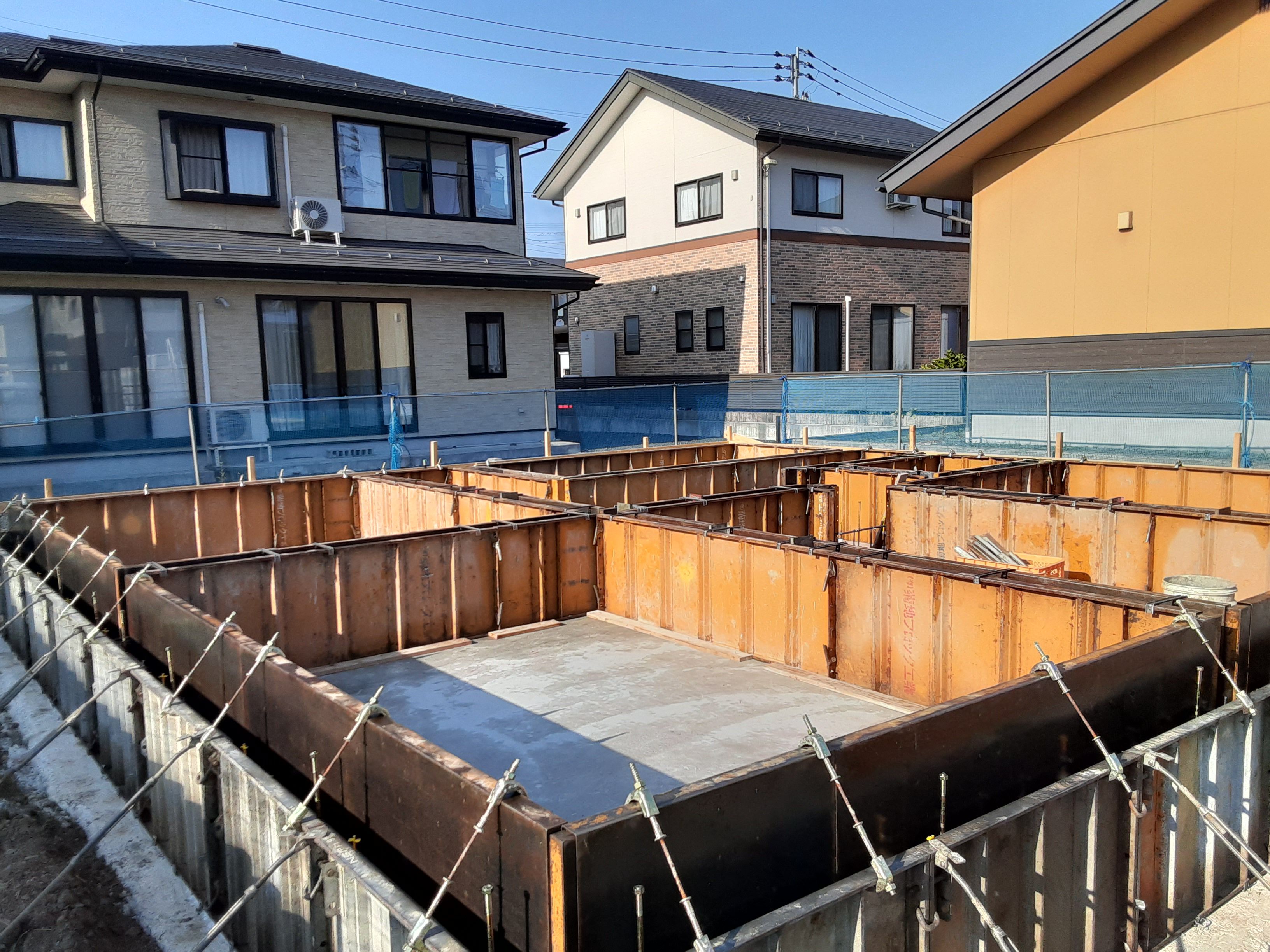 基礎工事の型枠監査を行いました