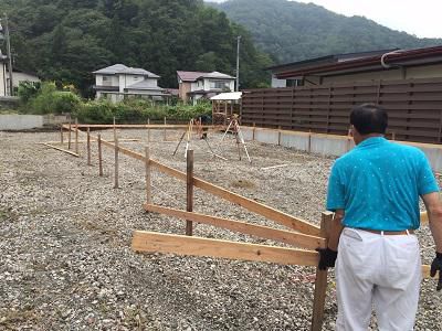 これから新築現場が着工します