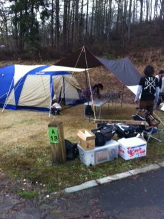 キャンプ場へ宿泊