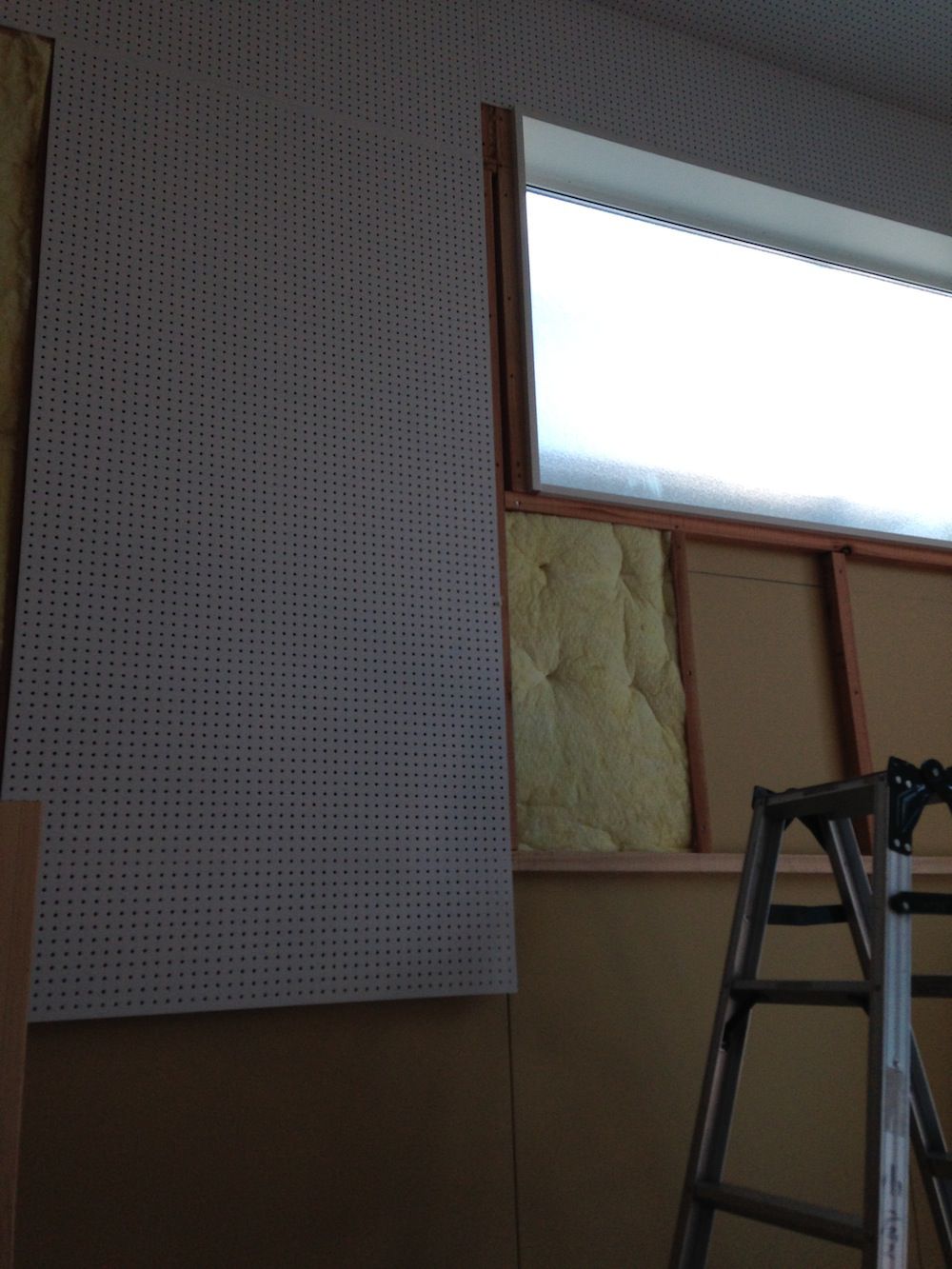 防音工事施工中