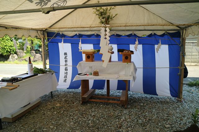 地鎮祭が行われました
