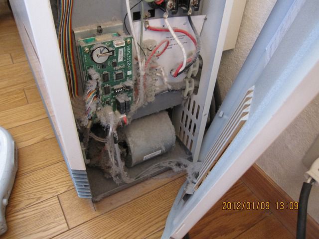 暖房機の掃除