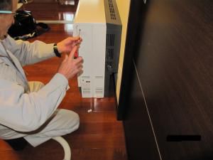 蓄熱暖房機のお掃除方法