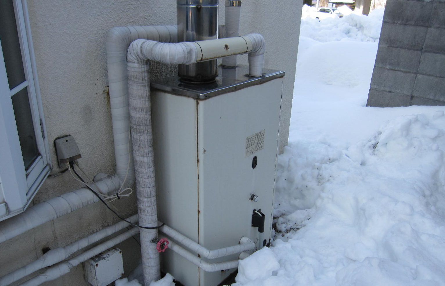雪が積もりましたね。