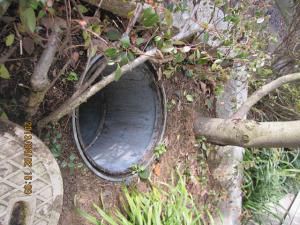 インバート桝の確認