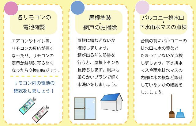 住まいのお手入れ方法