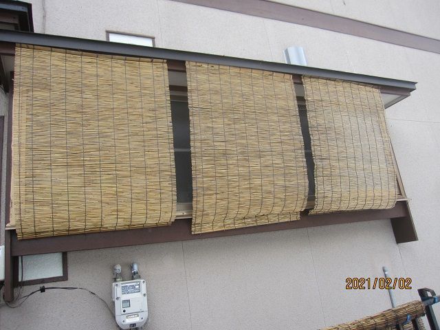 木製目隠し作り