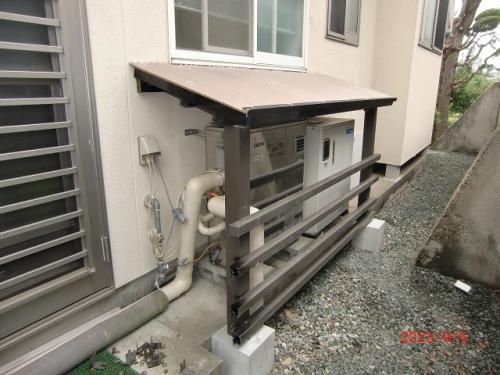 ボイラーに屋根をかけたい
