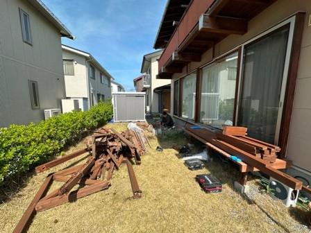 ウッドデッキ改修工事