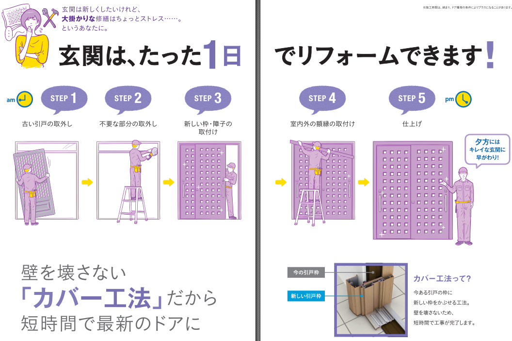 かんたん玄関リフォーム！