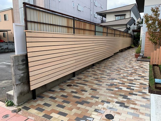 板塀をつくりました！