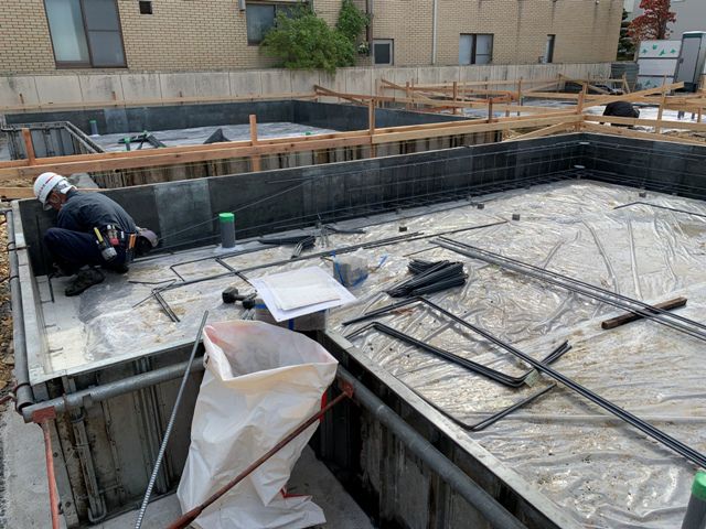 長期優良住宅　基礎工事中