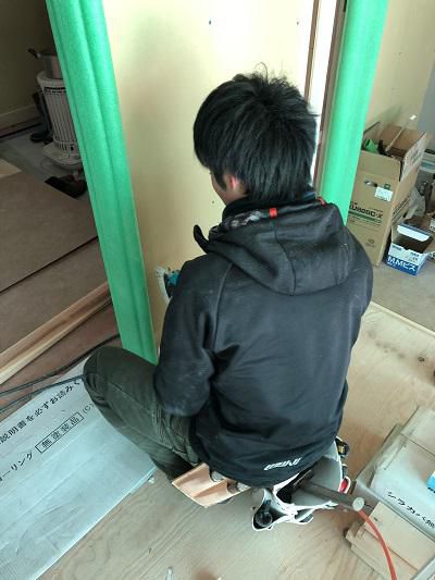 木工事中