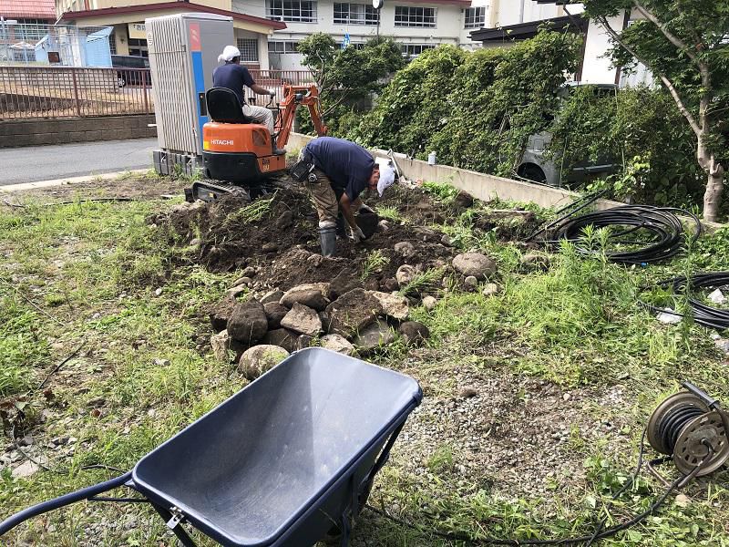 新規工事、着手しました。