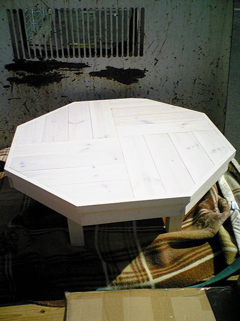 八角形のテーブル　　からの・・・！