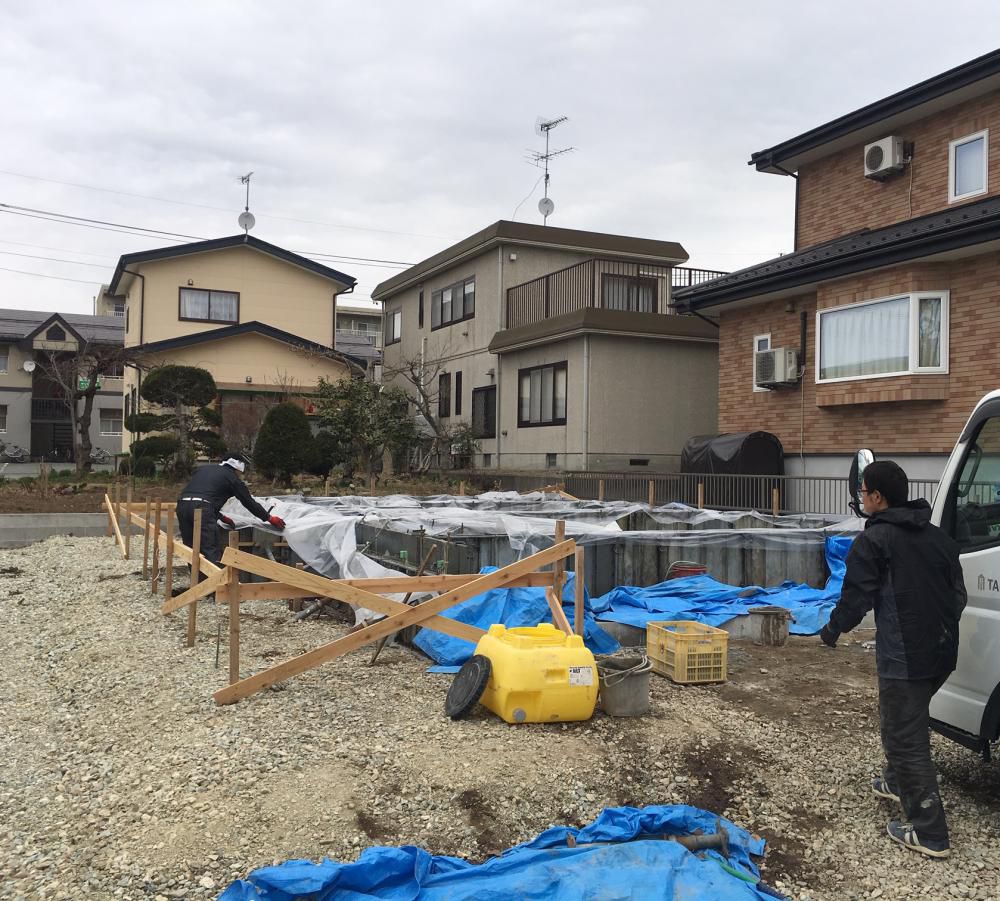 基礎施工開始！