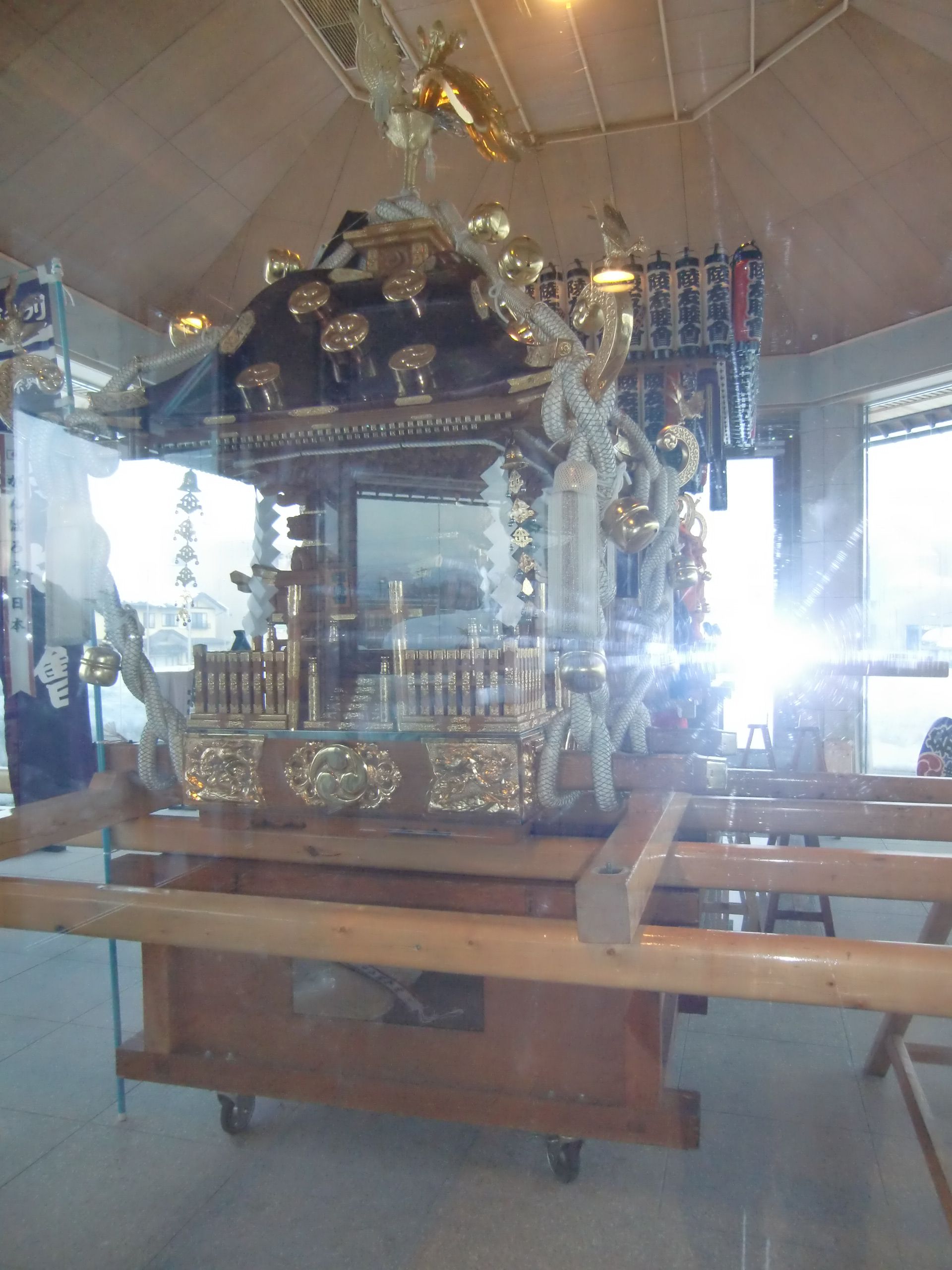 寒河江の神輿会館を見学してきました