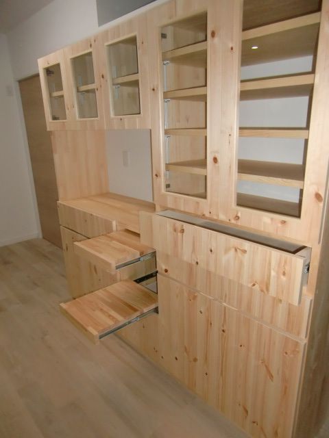 造り付けカップボード完成　!!