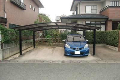 アルミカーポート工事完了!!