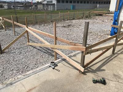 着工前の仮設作業!!