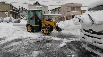 除雪開始!!