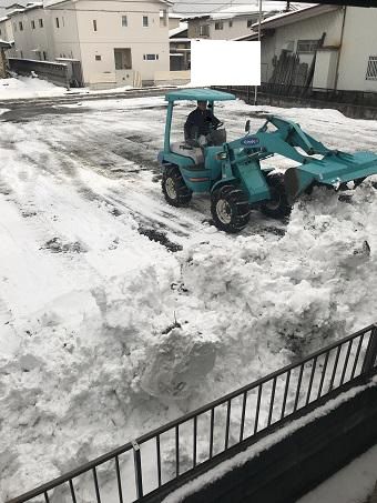 ～除雪作業～