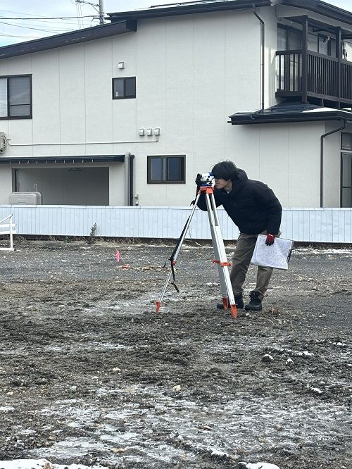 ～現場敷地高低調査～