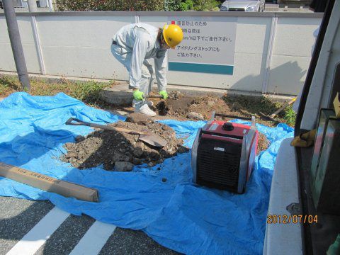 【レポート】　避雷アース工事