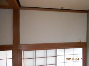 和室壁クロス張替え工事