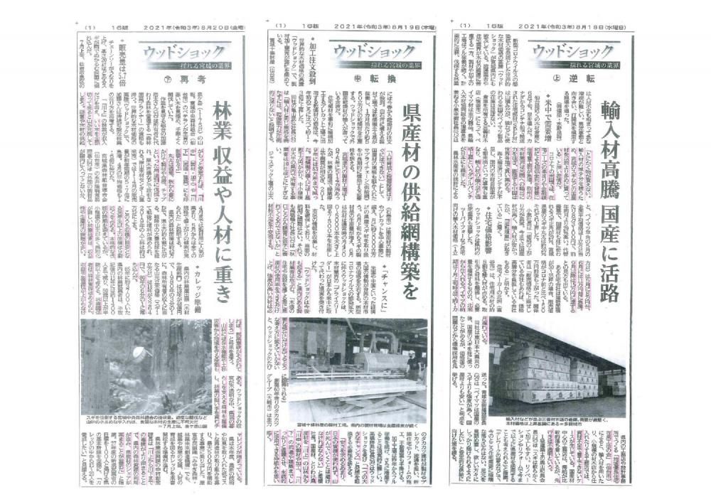 ウッドショックに関する情報