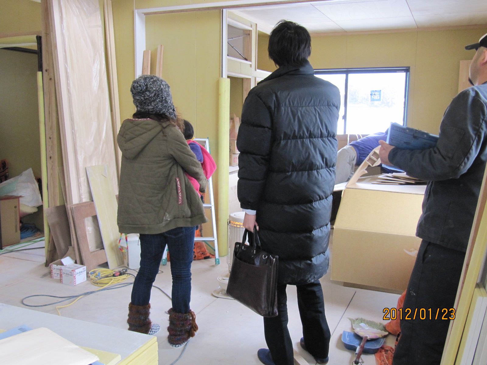 【新築住宅】山形市千手堂　A様邸　施主様現場確認