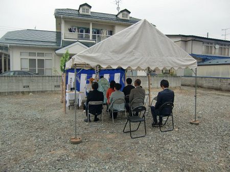 【新築住宅】東根市四ツ家　Y様邸　地鎮祭
