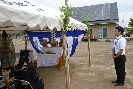 【新築住宅】西村山郡河北町谷地ひな市　O様邸　地鎮祭