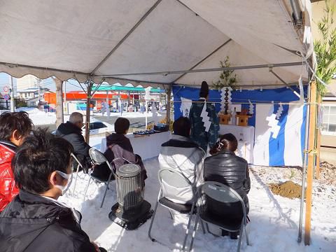 【新築住宅】山形市東山形 Ｓ様邸　地鎮祭